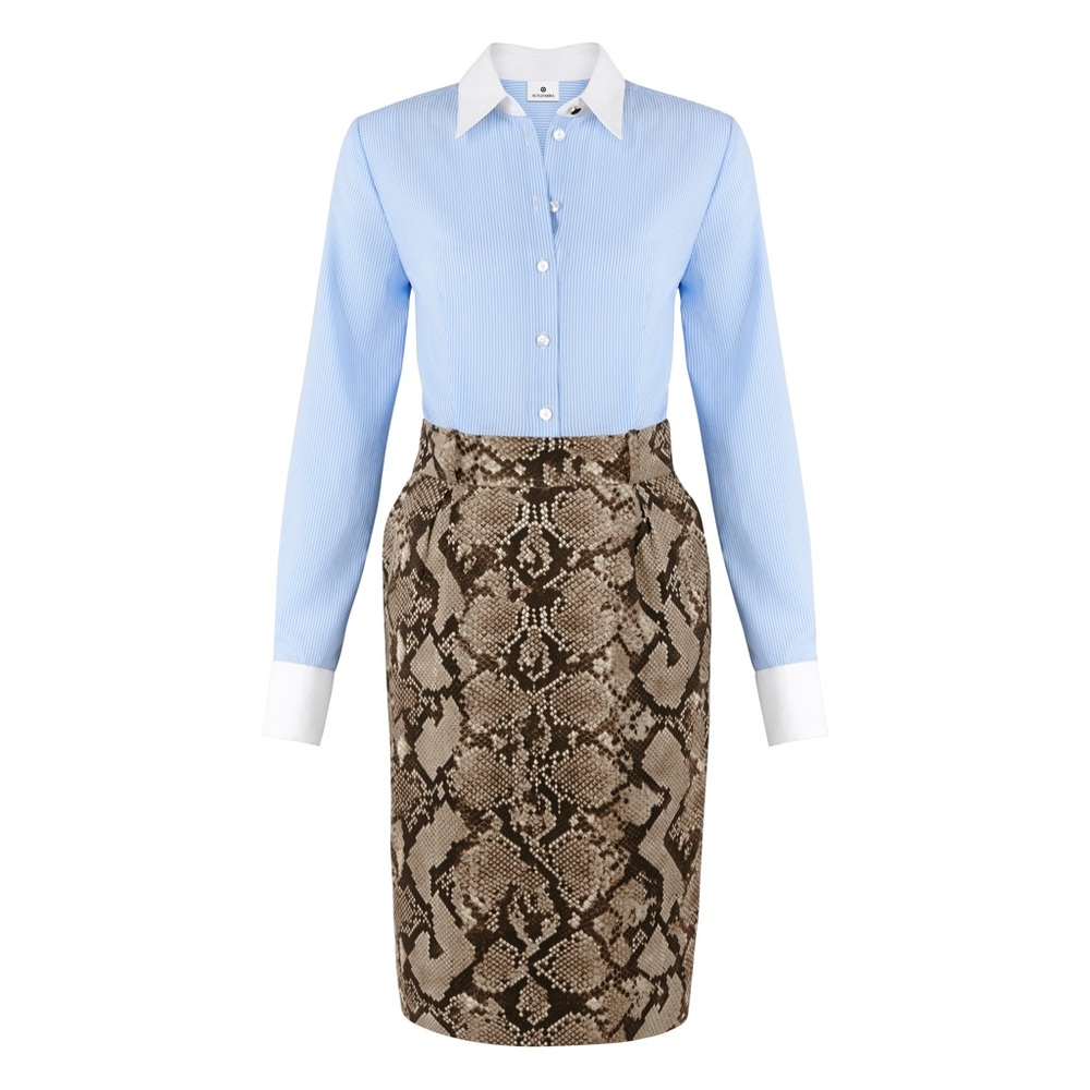 Altuzarra for Target Pinstripe/Python Dress